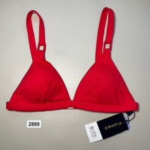 PIOMBO Bikini Top Red Medium Women’s Beachwear New